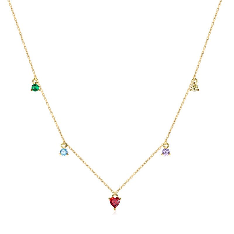 Colar Pingentes Coloridos