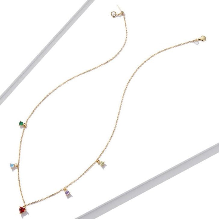 Colar Pingentes Coloridos