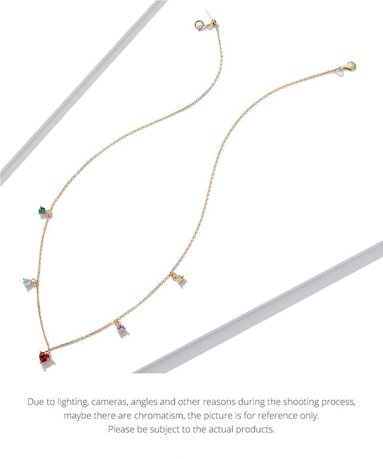 Colar Pingentes Coloridos