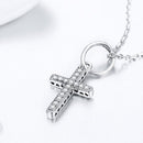 Colar Cruz com Pedras de Zircônia