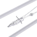 Colar Cruz Fé em Prata 925