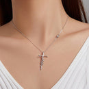 Colar Cruz Fé em Prata 925