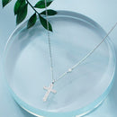 Colar de Cruz Clássica Prata