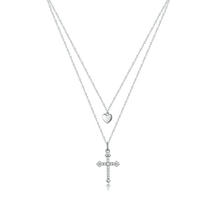 Colar Duplo Amor pela Cruz