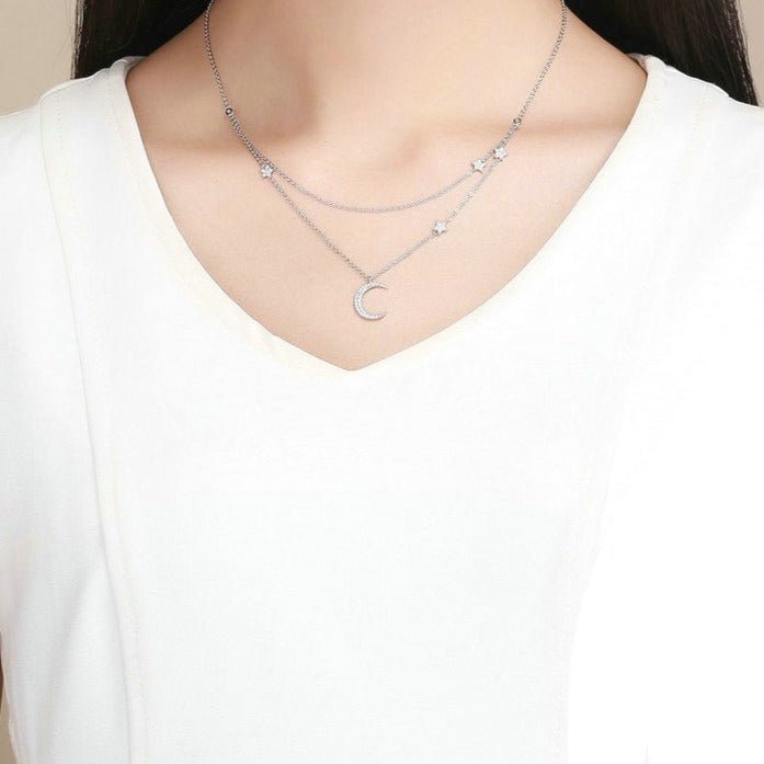 Colar Duplo Céu Estrelado