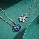 Colar Flor Trímera Azul