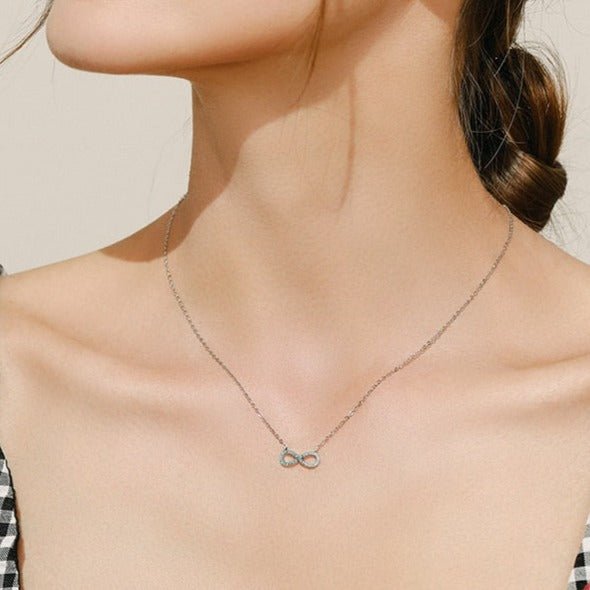 Colar Infinito Azul Turquesa