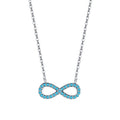 Colar Infinito Azul Turquesa