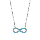Colar Infinito de Turquesa em Prata 925