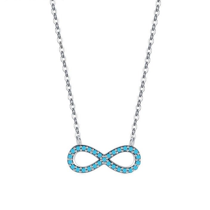 Colar Infinito Azul Turquesa