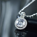 Colar Ponto de Luz Redondo com Zircônia