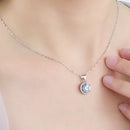 Colar Ponto de Luz Redondo com Zircônia