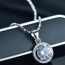 Colar Ponto de Luz Redondo com Zircônia