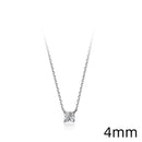 Colar Prata com Brilhante em Zircônia