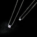 Colar Prata com Brilhante em Zircônia