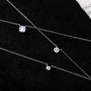 Colar Prata com Brilhante em Zircônia