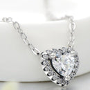 Colar Coração com Zircônia