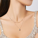 Colar Duplo com Pingente de Coração