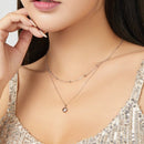 Colar Duplo com Pingente de Coração