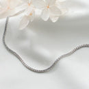 Colar Choker em Prata 925 Cravejado com Zircônia