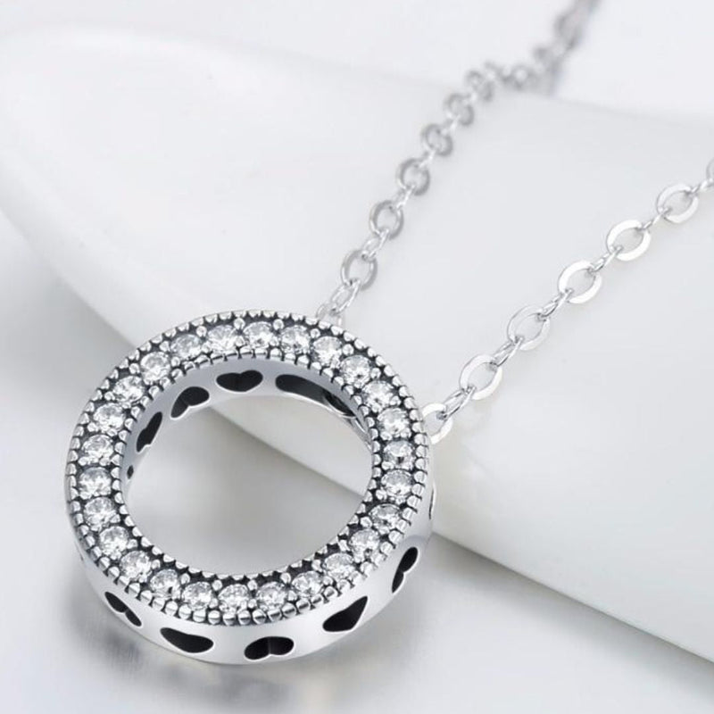 Conjunto Coração Elegance em Prata 925