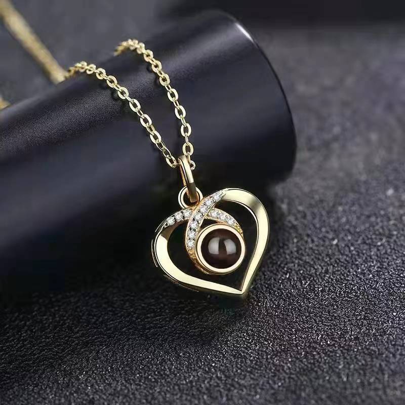 Colar Coração Fraterno Personalizável Feminino Prata 925