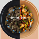 Panela Wok™ de terracota antiaderente com cesto de vapor (SÓ HOJE!!!)