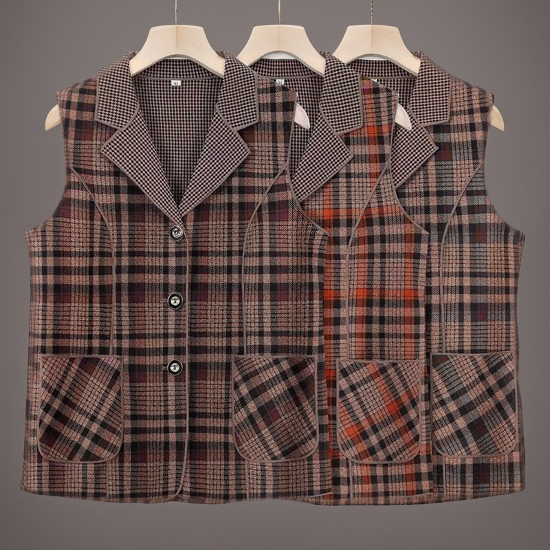 Colete de Lapela Francesca™ Moda Européia / Uma Peça que Reflete o Brilho e a Beleza da Moda Européia.