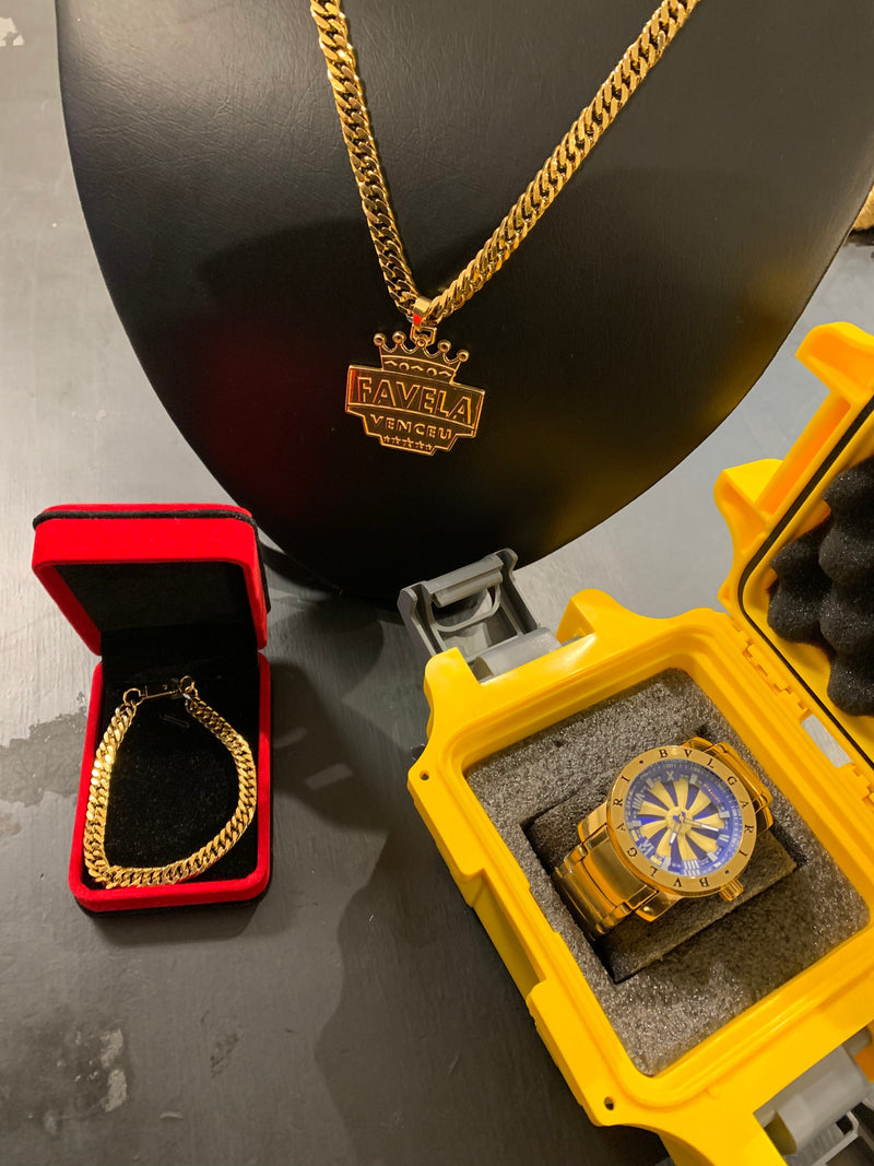 KIT BVLGARI VENTILADOR + KIT JOIAS 💎