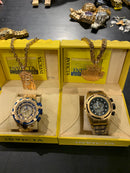 KIT 2 RELÓGIOS + 2 CORRENTES