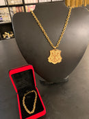 Kit Flamengo - ( Corrente + Pingente + Pulseira )