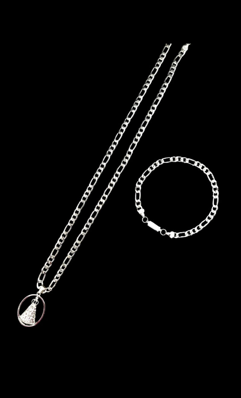 Conjuto em prata 925